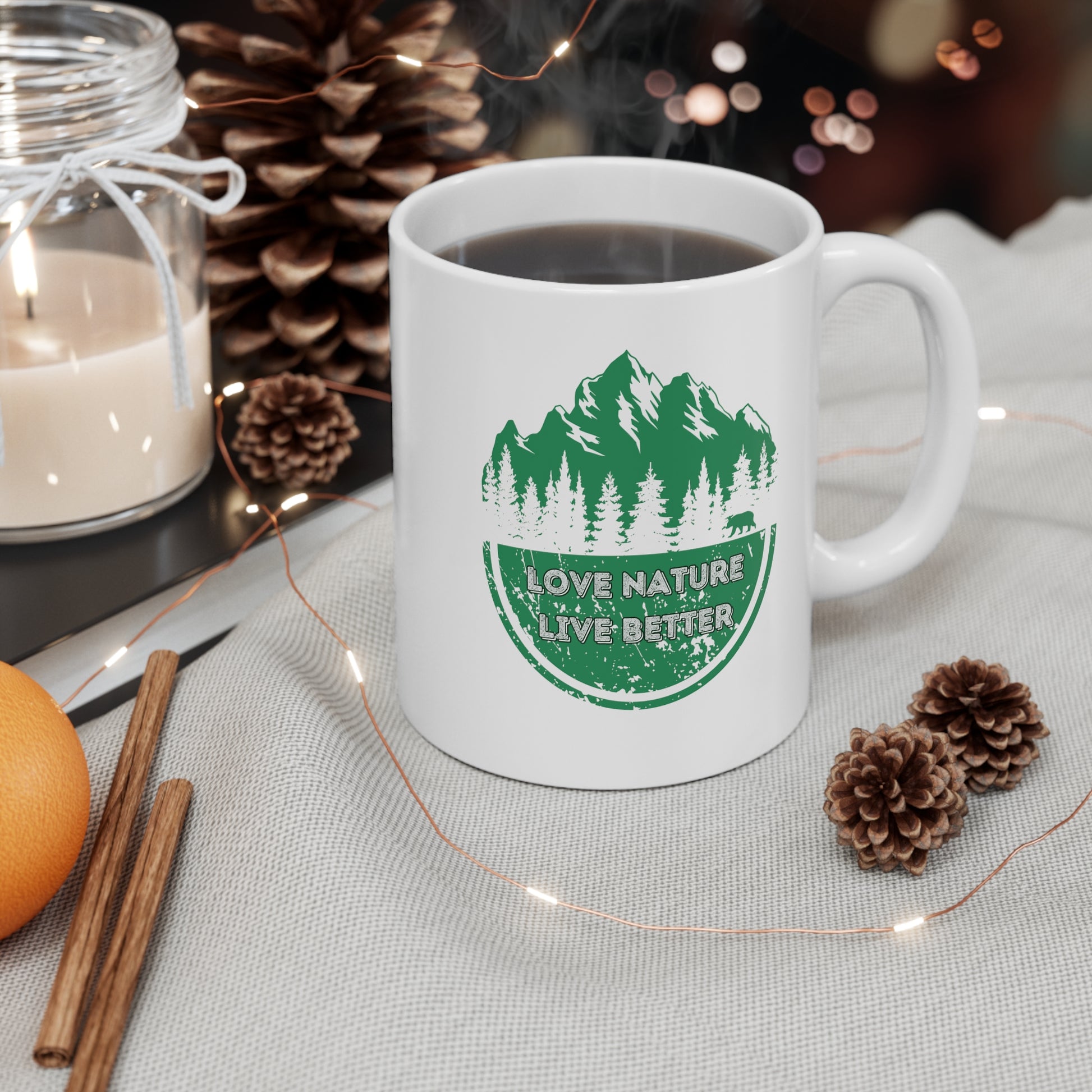 ceramic mug for tea or coffee lovers