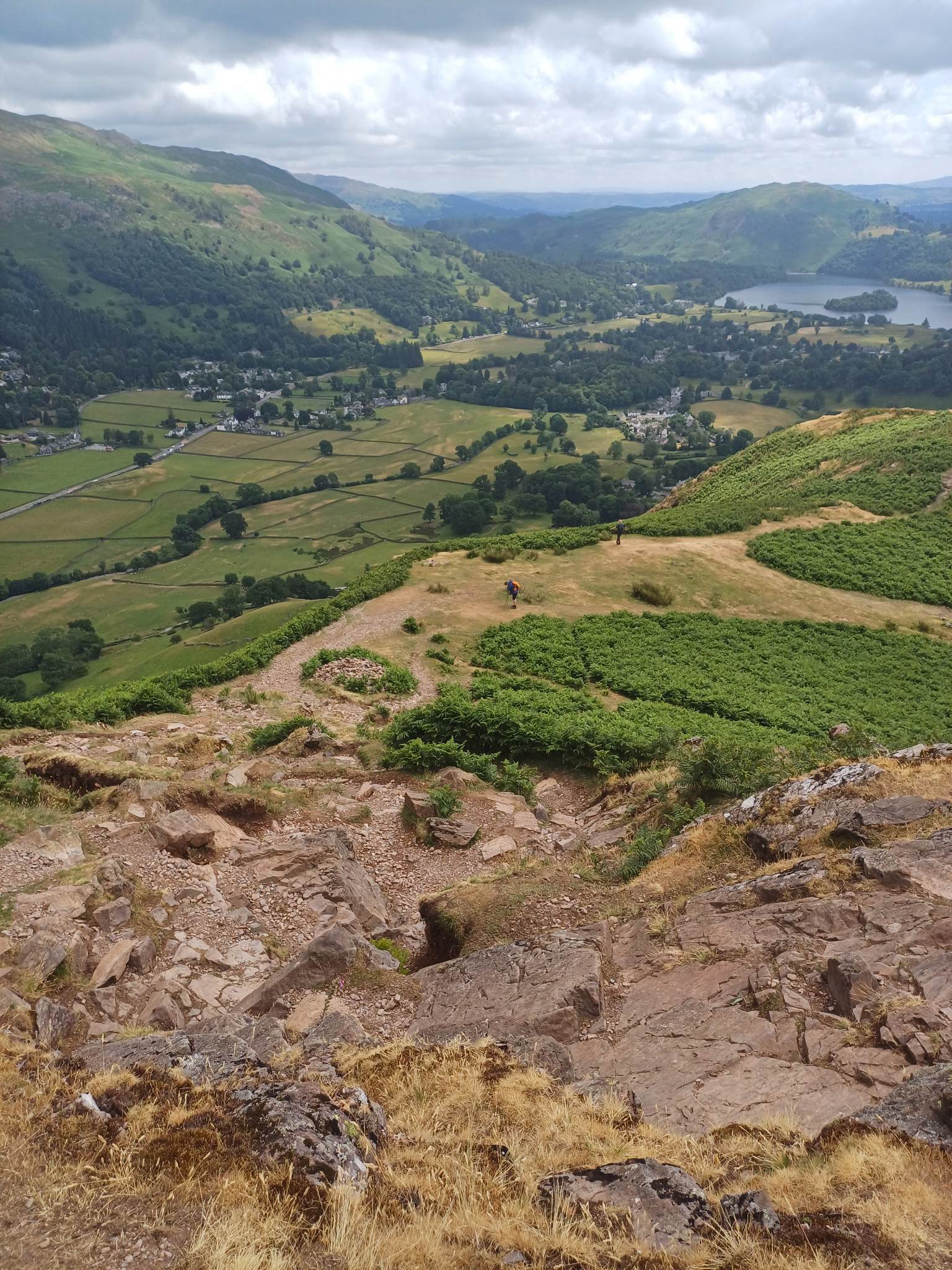 View from Grasmere in the Lake District National Park